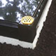 Traditional memorial in polished black granite Traditional memorial in polished black granite