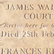 Churchyard plaque in Nabresina marble Churchyard plaque in Nabresina marble