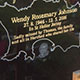 Black granite memorial with extensive design work Black granite memorial with extensive design work