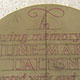 Inscription marked out for hand carving Inscription marked out for hand carving