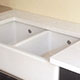 Sink surround in white quartz