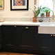 Honed Italian white marble kitchen Honed Italian white marble kitchen